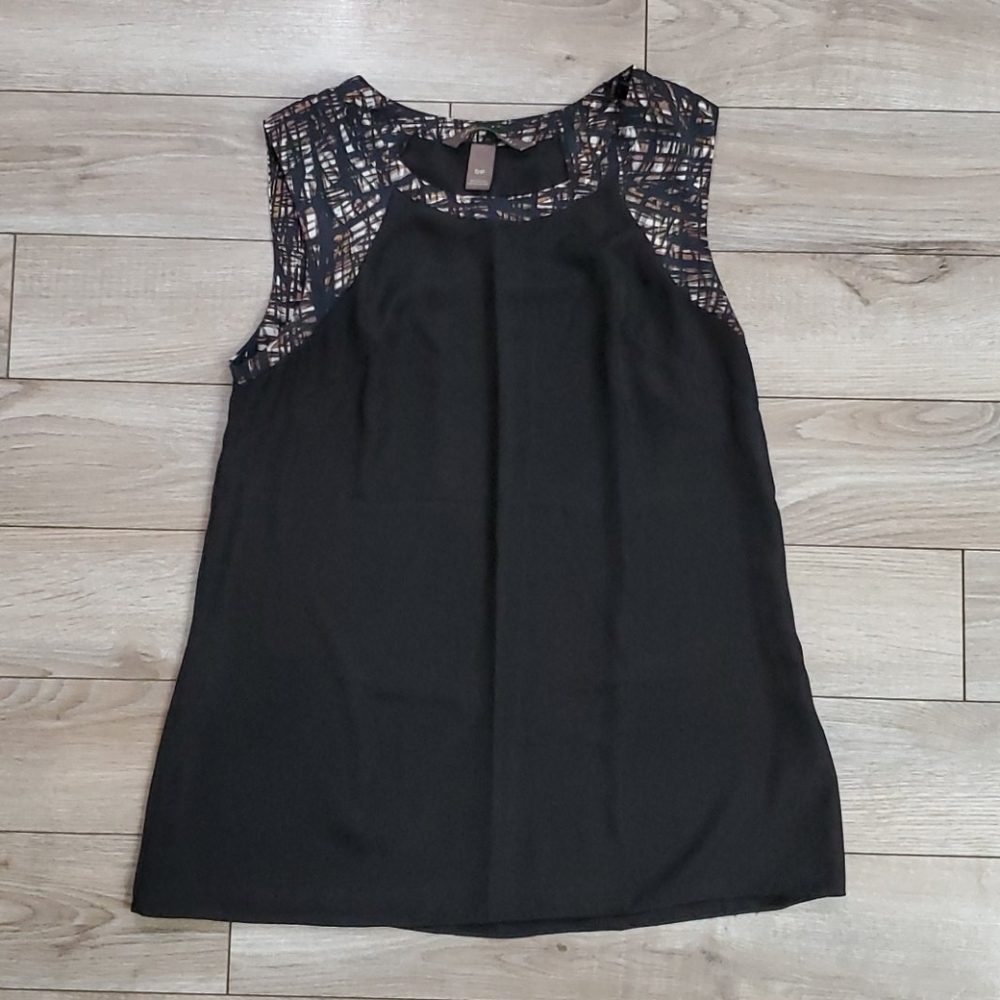 Charlie Jade billowy black tank top Size Small